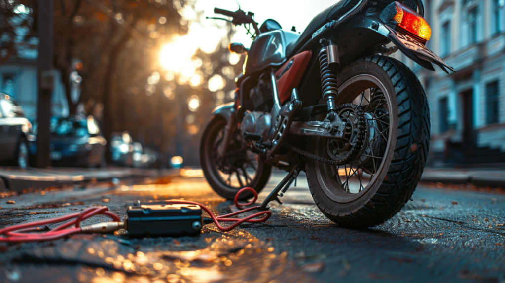 Jumpstarting a Motorcycle with a Car Battery